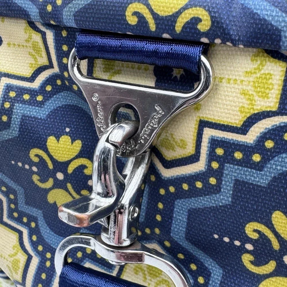 PETUNIA PICKLE BOTTOM Boxy Backpack Diaper Bag Majestic Murano Glazed Canvas Euc